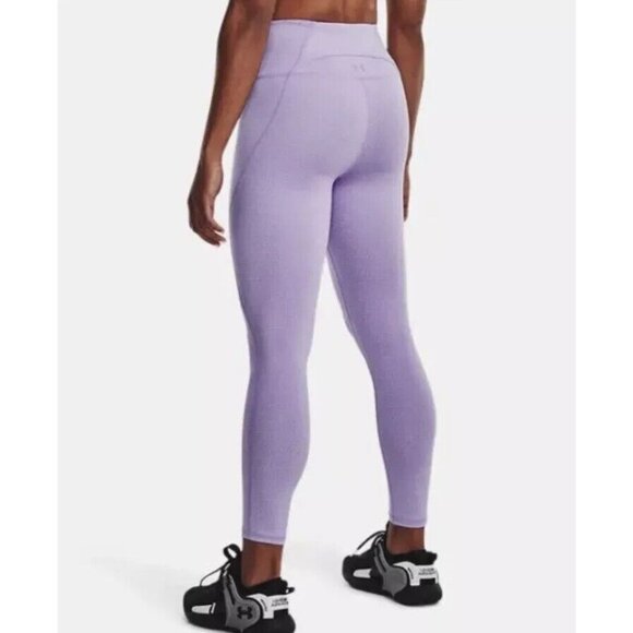 Under Armour Women Reflect Ankle Leggings High Waisted Waistband Size M Purple - Picture 1 of 13
